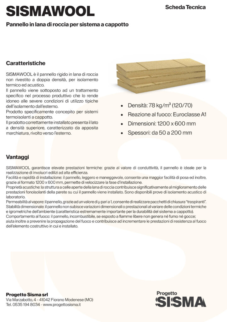 Scheda Tecnica SismaWool